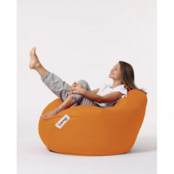 Puf de jardín Premium XXL Naranja Practica Hogar