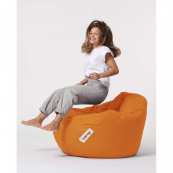 Puf de jardín Premium XXL Naranja Practica Hogar