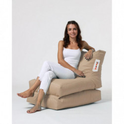 Puf de jardín Siesta Sofa Bed Visón Practica Hogar