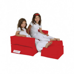 Puf de jardín Kids Double Seat Rojo Practica Hogar