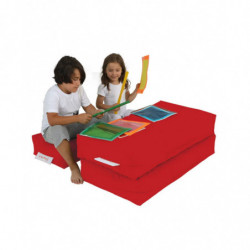 Puf de jardín Kids Double Seat Rojo Practica Hogar