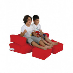 Puf de jardín Kids Double Seat Rojo Practica Hogar