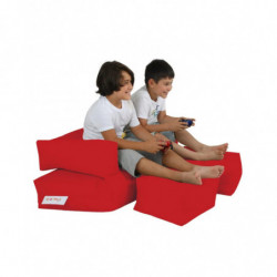 Puf de jardín Kids Double Seat Rojo Practica Hogar