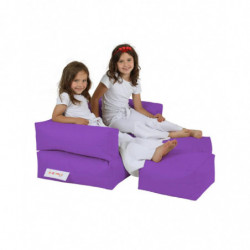 Puf de jardín Kids Double Seat Púrpura Practica Hogar