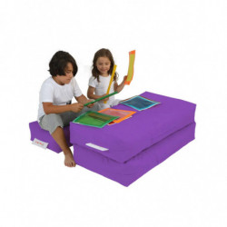 Puf de jardín Kids Double Seat Púrpura Practica Hogar