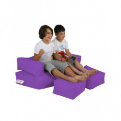Puf de jardín Kids Double Seat Púrpura Practica Hogar