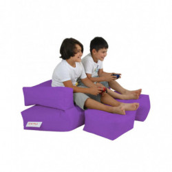 Puf de jardín Kids Double Seat Púrpura Practica Hogar