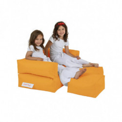 Puf de jardín Kids Double Seat Naranja Practica Hogar