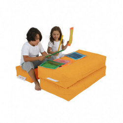 Puf de jardín Kids Double Seat Naranja Practica Hogar