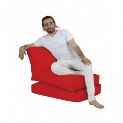 Puf de jardín Siesta Sofa Bed Rojo Practica Hogar