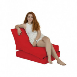 Puf de jardín Siesta Sofa Bed Rojo Practica Hogar