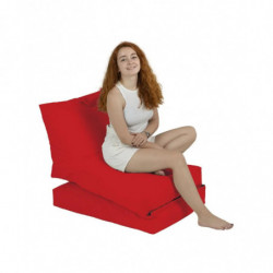 Puf de jardín Siesta Sofa Bed Rojo Practica Hogar