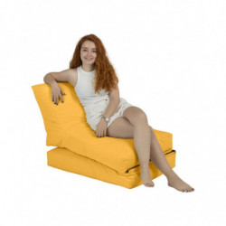 Puf de jardín Siesta Sofa Bed Amarillo Practica Hogar