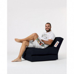 Puf de jardín Siesta Sofa Bed Negro Practica Hogar