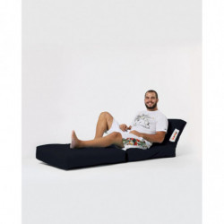 Puf de jardín Siesta Sofa Bed Negro Practica Hogar