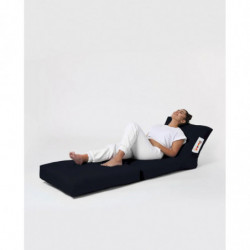 Puf de jardín Siesta Sofa Bed Negro Practica Hogar