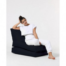 Puf de jardín Siesta Sofa Bed Negro Practica Hogar