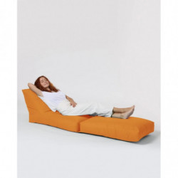 Puf de jardín Siesta Sofa Bed Naranja Practica Hogar