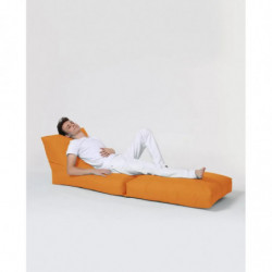 Puf de jardín Siesta Sofa Bed Naranja Practica Hogar