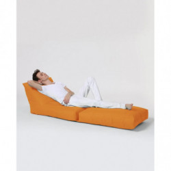 Puf de jardín Siesta Sofa Bed Naranja Practica Hogar