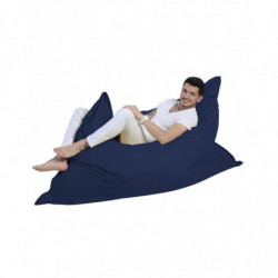Puf de jardín Giant Cushion 140x180 Azul Oscuro Practica Hogar