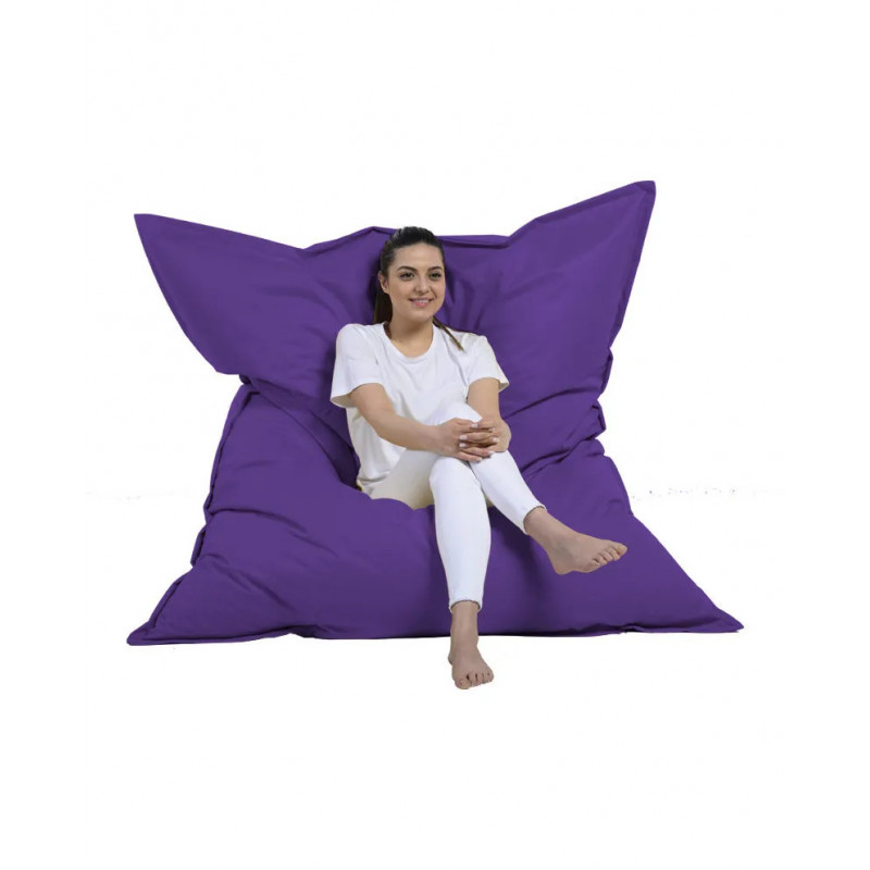 Puf de jardín Giant Cushion 140x180 Púrpura Practica Hogar Puf de jardín Giant Cushion 140x180 Púrpura Practica Hogar
