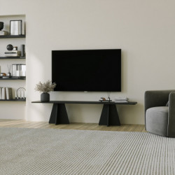 Mueble TV Mushroom Negro Practica Hogar