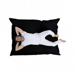 Puf de jardín Giant Cushion 140x180 Negro Practica Hogar