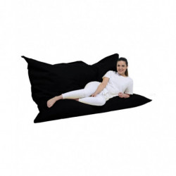 Puf de jardín Giant Cushion 140x180 Negro Practica Hogar