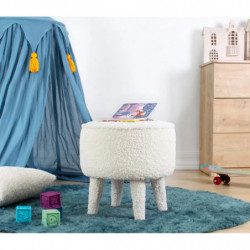 Puff Moouv 3336 Blanco Practica Hogar