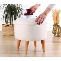 Puff Moouv 7092 Crema Practica Hogar