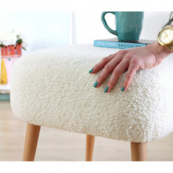 Puff Moouv 7096 Blanco Practica Hogar