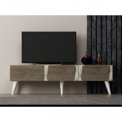 Mueble TV Veas Mármol Nogal Practica Hogar