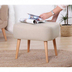 Puff Parrot Crema Practica Hogar