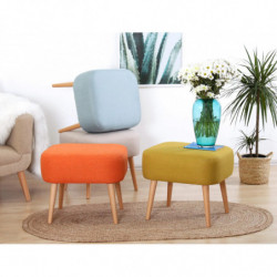 Puff Parrot Crema Practica Hogar