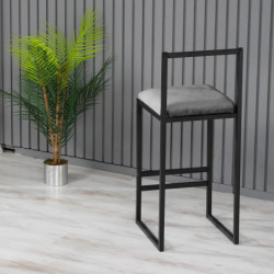 Taburete de bar Nordic Humo Practica Hogar