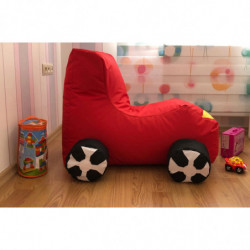 Puff Bean Bag Blc Araba Rojo Practica Hogar
