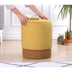 Puff Ropp Amarillo Practica Hogar