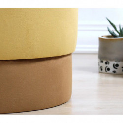 Puff Ropp Amarillo Practica Hogar