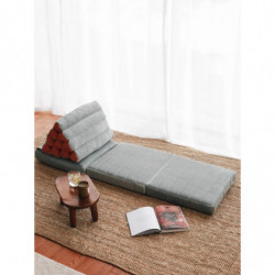 Almohadón Keyf Katlanan Velvet Azul Practica Hogar