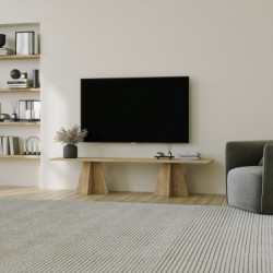 Mueble TV Mushroom Roble Zafiro Practica Hogar