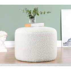 Puff Skylee Blanco Practica Hogar