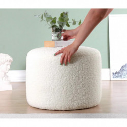 Puff Skylee Blanco Practica Hogar