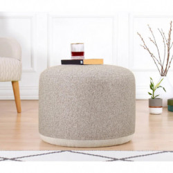 Puff Cedre Beige Practica Hogar