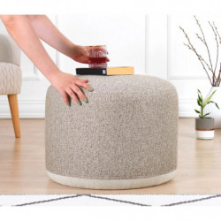 Puff Cedre Beige Practica Hogar
