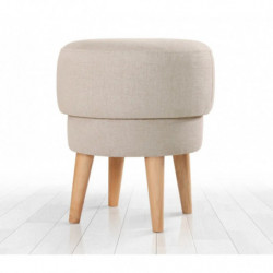 Puff Veccio Beige Practica Hogar
