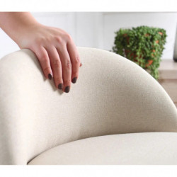 Puff Corvile Crema Practica Hogar