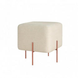 Puff Copper 58 Crema Practica Hogar