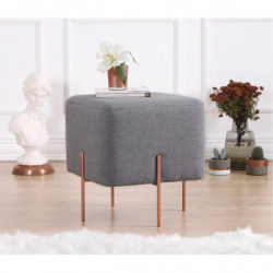 Puff Copper 63 Gris Practica Hogar