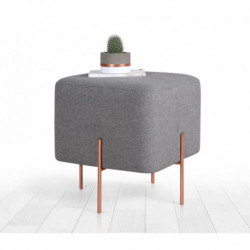Puff Copper 63 Gris Practica Hogar